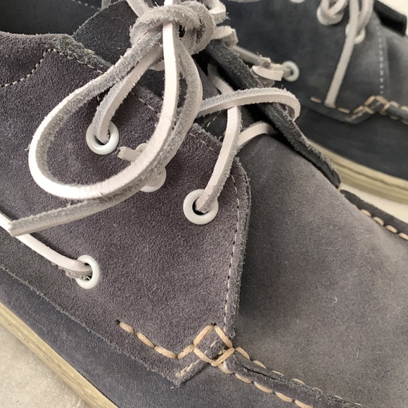 Men’s 1901 Blue Leather Boat Shoes - Picture 5 of 8